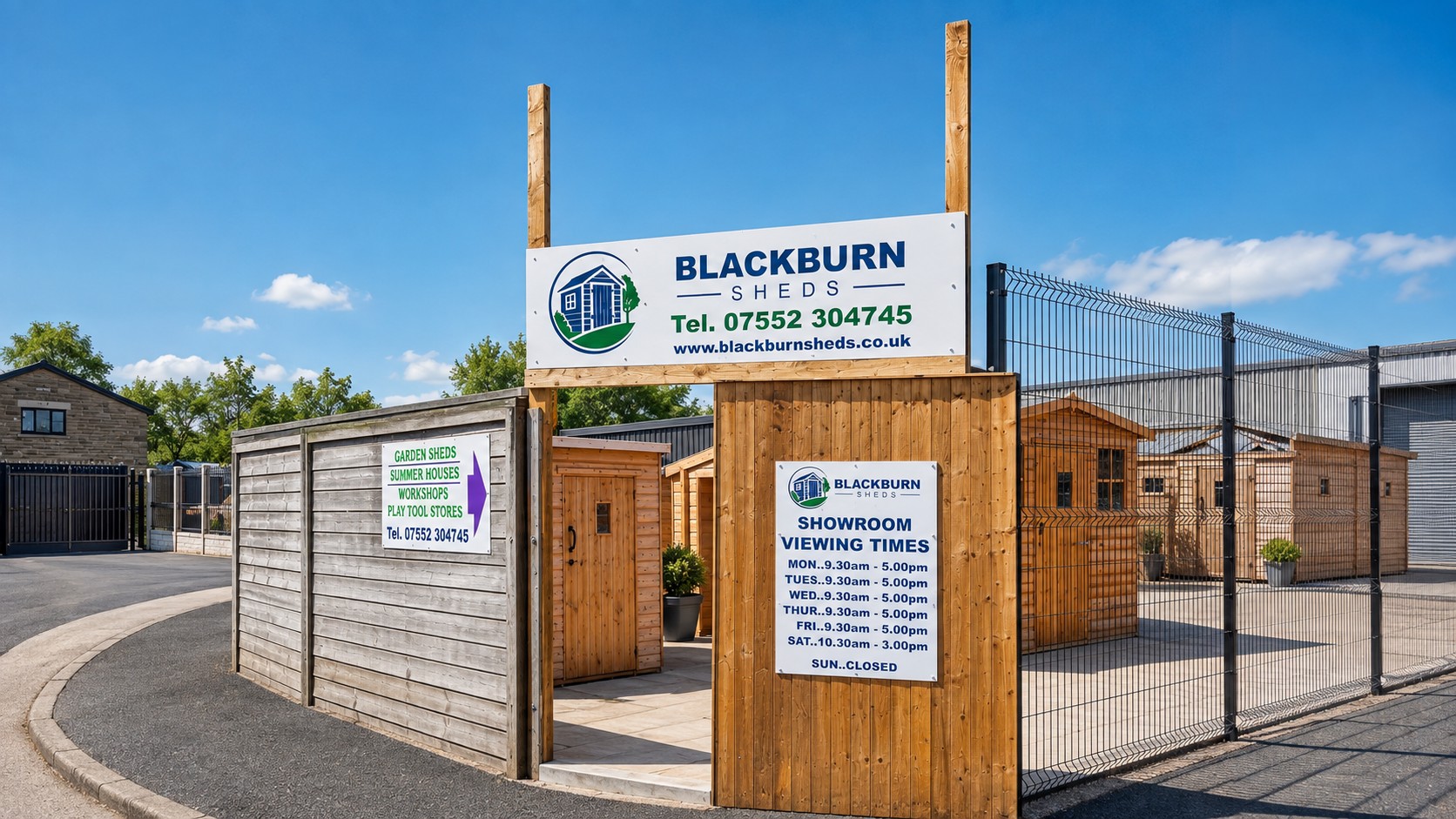 Blackburn Sheds entrance and forecourt